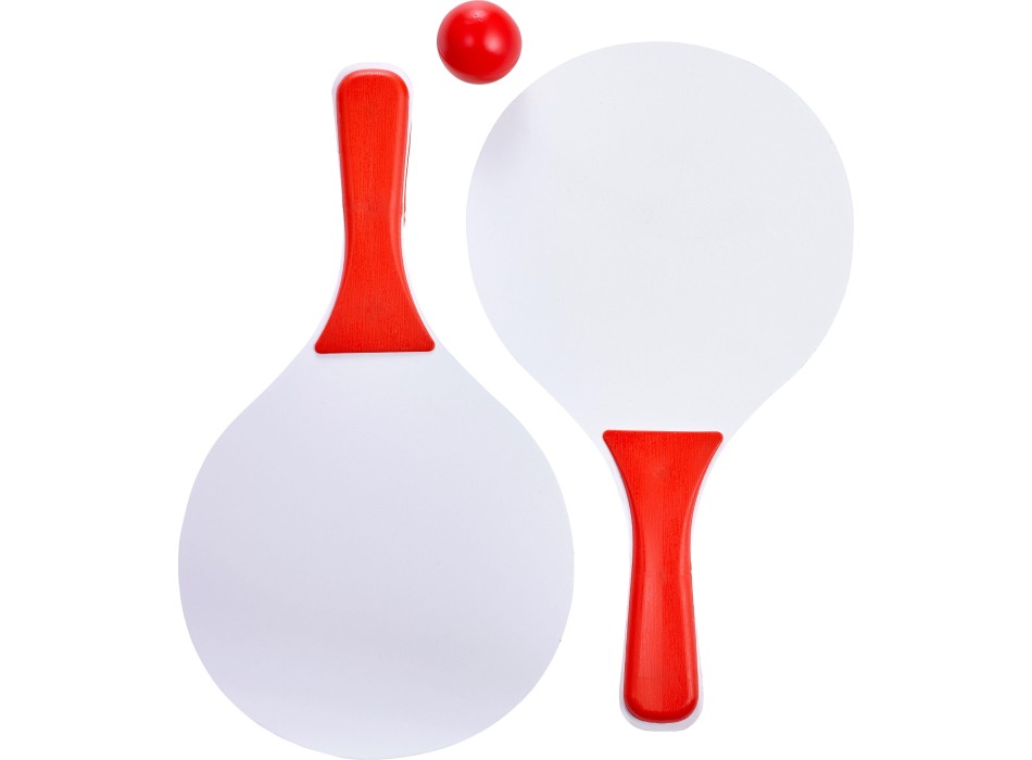 Gioco racchette da spiaggia in legno Eliza