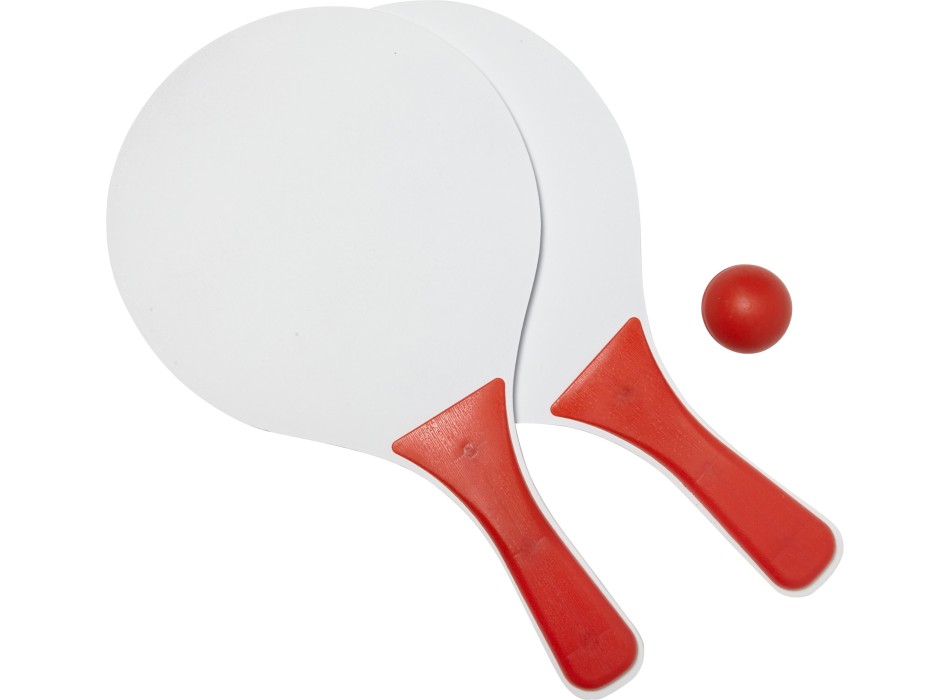 Gioco racchette da spiaggia in legno Eliza
