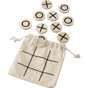 Gioco tris in legno naturale Waltraud