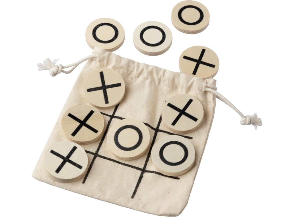 Gioco tris in legno naturale Waltraud