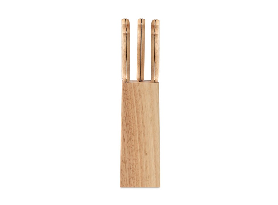 GOURMET - Set ceppo e 6 coltelli