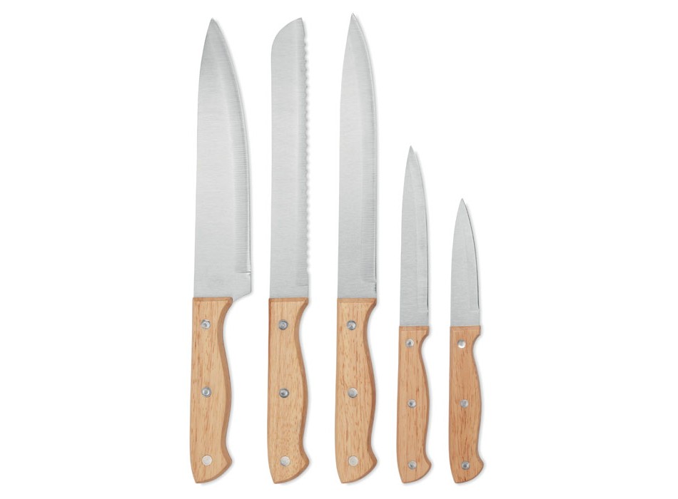 GOURMET - Set ceppo e 6 coltelli