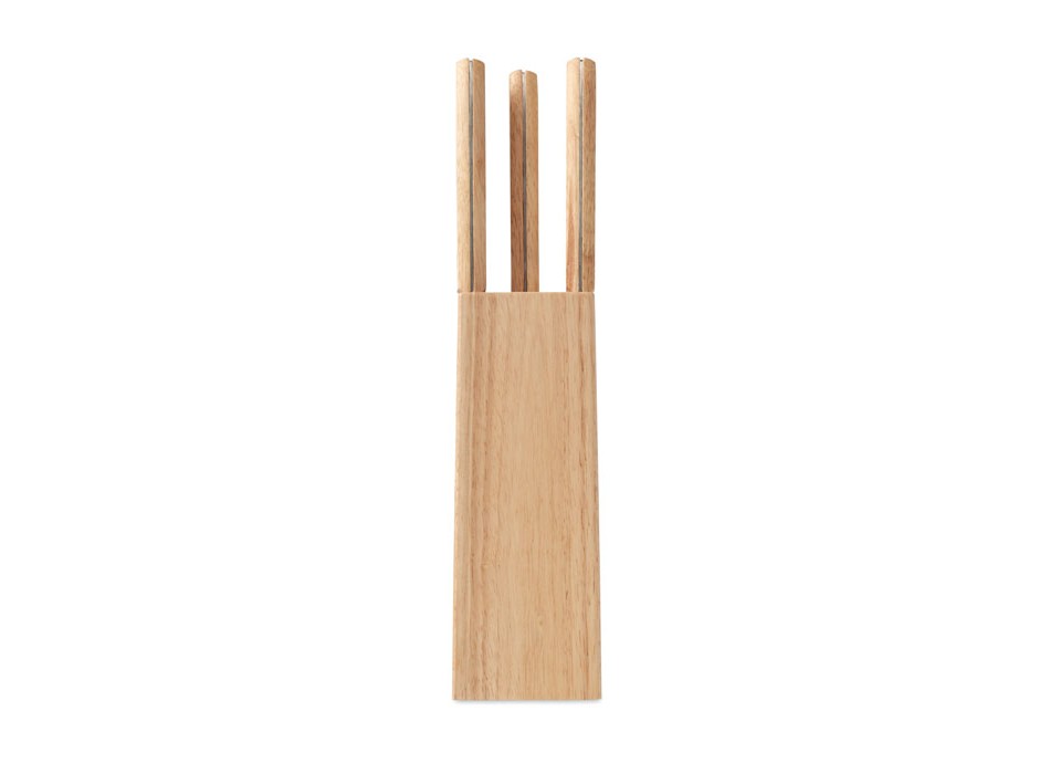 GOURMET - Set ceppo e 6 coltelli