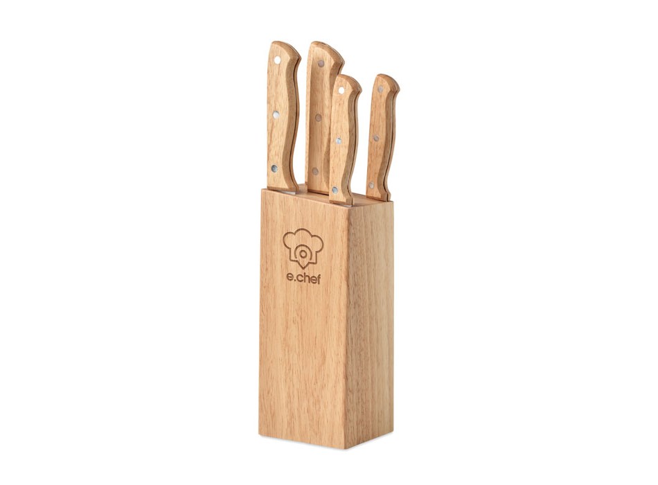 GOURMET - Set ceppo e 6 coltelli