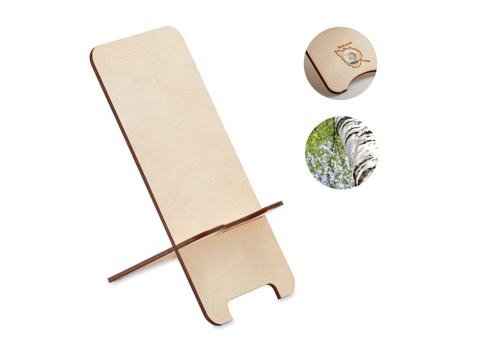 GROUW STAND - Supporto pertelefono betulla