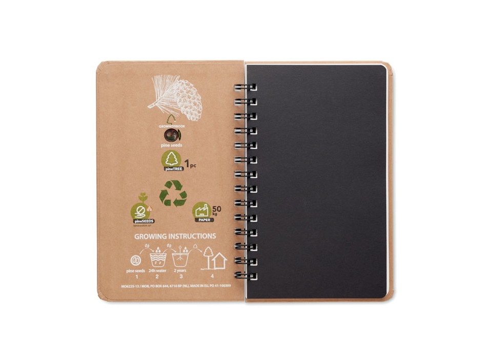 GROWNOTEBOOK™ - Notebook in legno di pino