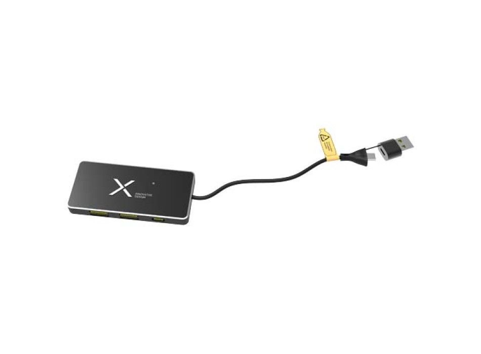 Hub USB 8 in 1 con doppio ingresso e 6 porte SCX.design H20