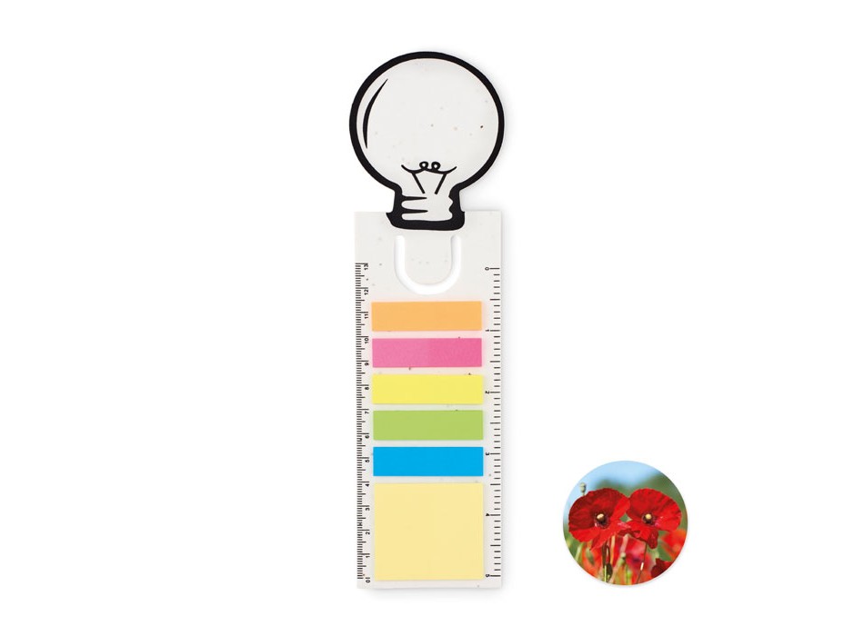 IDEA SEED - Segnalibro in carta con semi