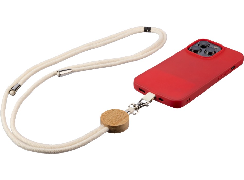 Lanyard per telefono in cotone Lucia