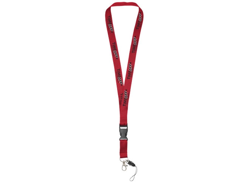 Lanyard porta cellulare Sagan con fibbia rimovibile