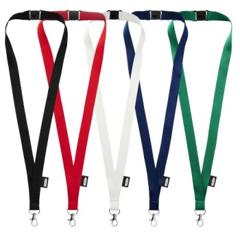 Lanyard Tom in PET riciclato con sgancio di sicurezza