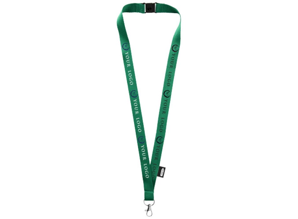 Lanyard Tom in PET riciclato con sgancio di sicurezza