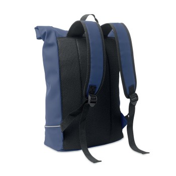 LAPTOSA - Zaino in PU rolltop per laptop