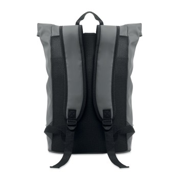 LAPTOSA - Zaino in PU rolltop per laptop