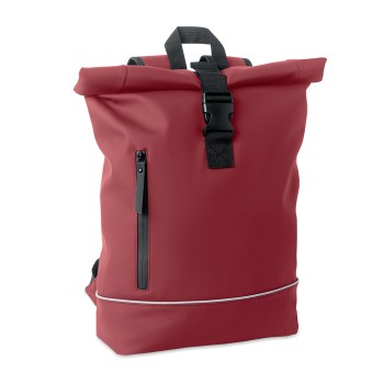 LAPTOSA - Zaino in PU rolltop per laptop