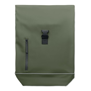 LAPTOSA - Zaino in PU rolltop per laptop