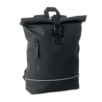 LAPTOSA - Zaino in PU rolltop per laptop