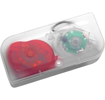 Luce di sicurezza da bicicletta, in ABS Amira