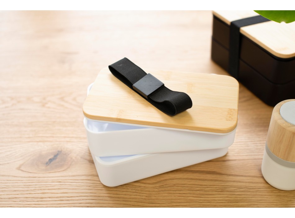 Lunch Box con doppio scomparto in PP Maxton