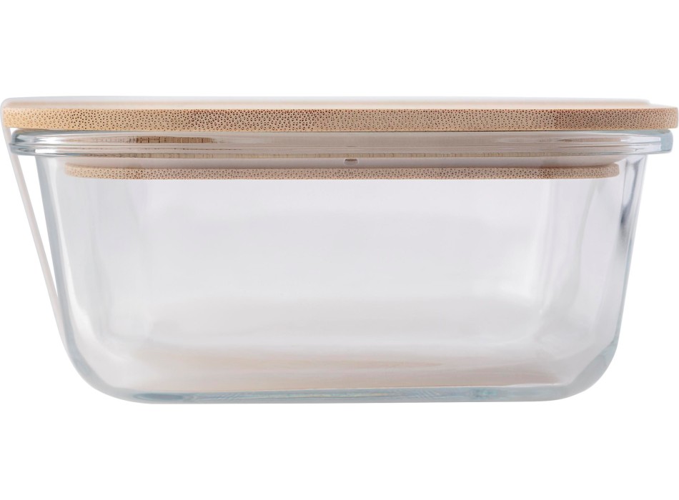 Lunch box, coperchio in bambù, in vetro Nicole