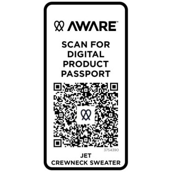 Maglione a girocollo in tessuto riciclato unisex Jet Aware™