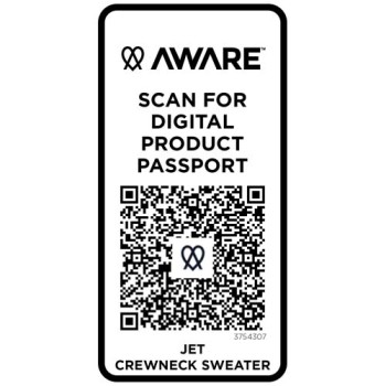 Maglione a girocollo in tessuto riciclato unisex Jet Aware™