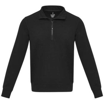 Maglione con cerniera a un quarto in tessuto riciclato unisex Aware™ Tin 