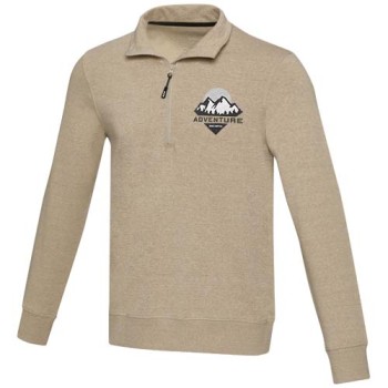 Maglione con cerniera a un quarto in tessuto riciclato unisex Aware™ Tin 