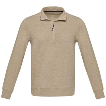 Maglione con cerniera a un quarto in tessuto riciclato unisex Aware™ Tin 