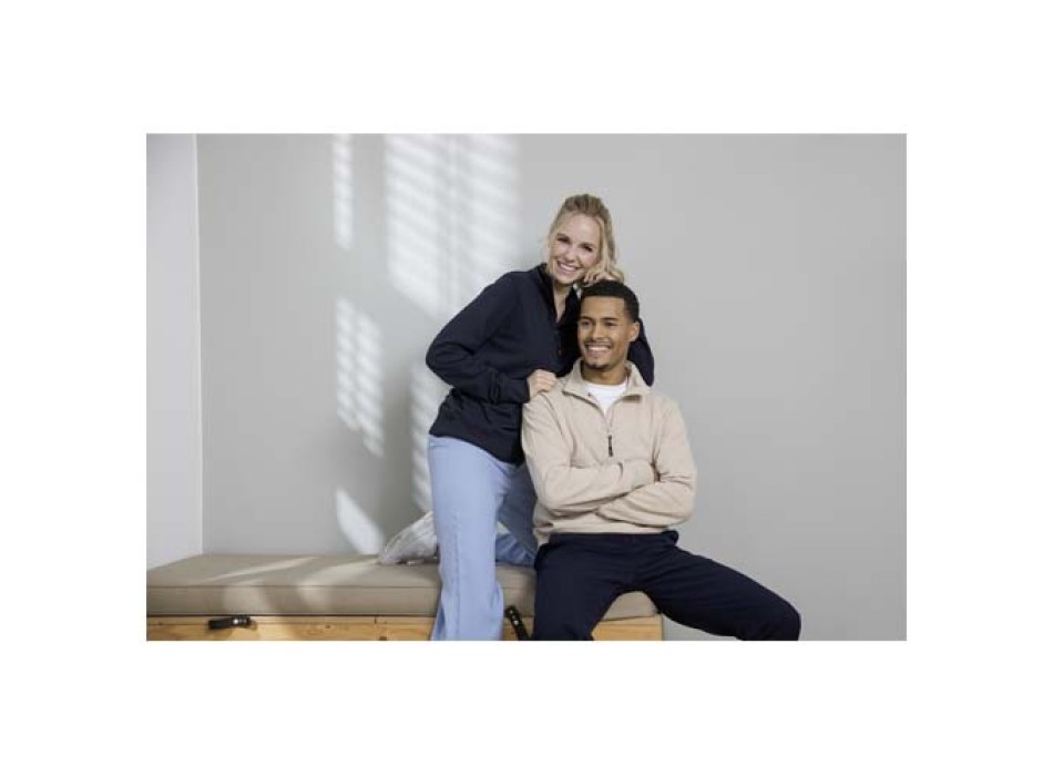 Maglione con cerniera a un quarto in tessuto riciclato unisex Aware™ Tin 