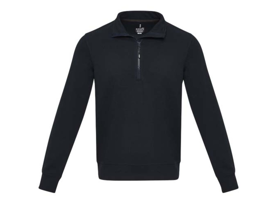 Maglione con cerniera a un quarto in tessuto riciclato unisex Aware™ Tin 