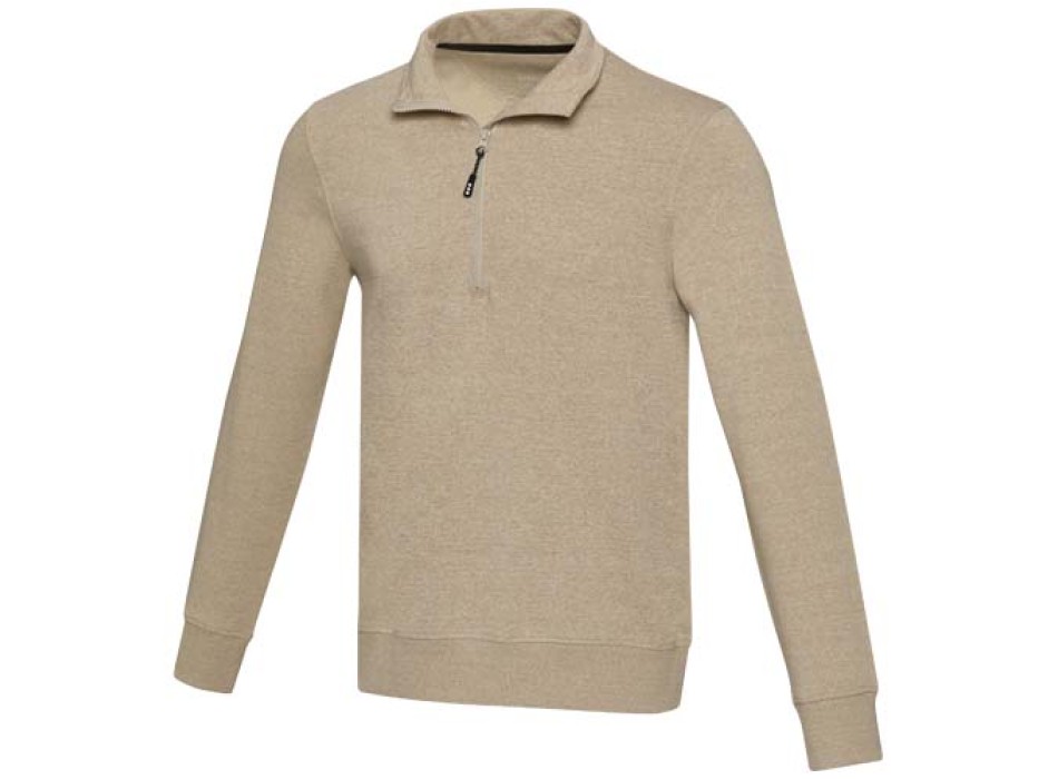 Maglione con cerniera a un quarto in tessuto riciclato unisex Aware™ Tin 