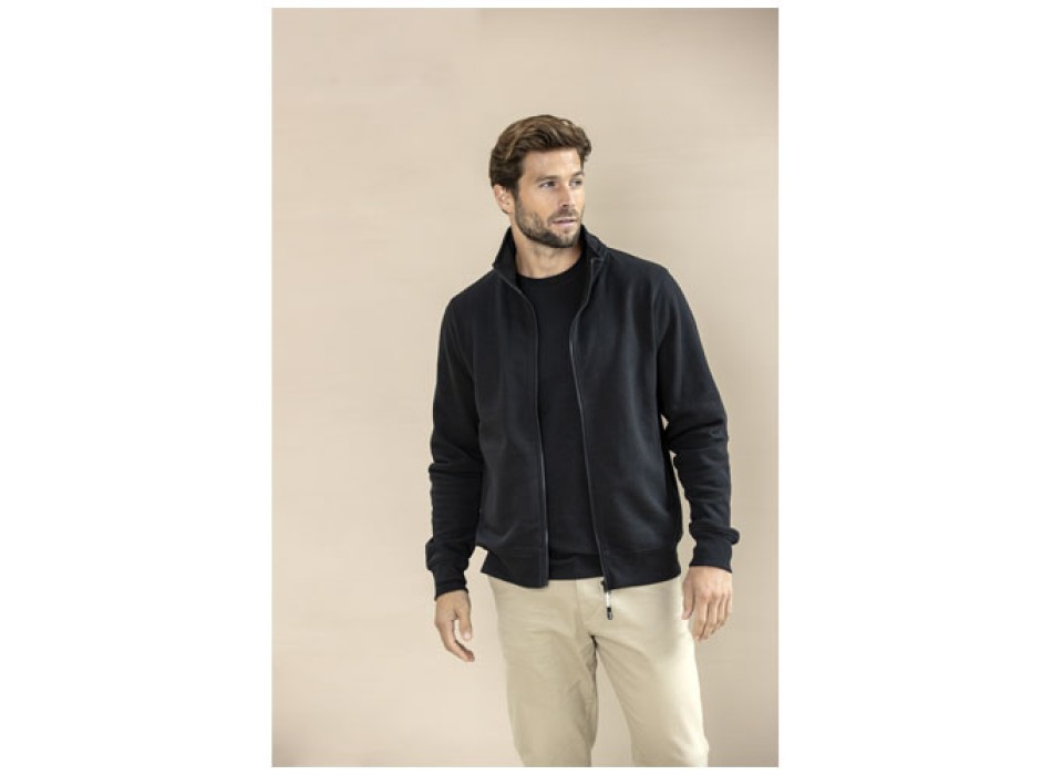 Maglione unisex in tessuto riciclato a cerniera intera Galena Aware™