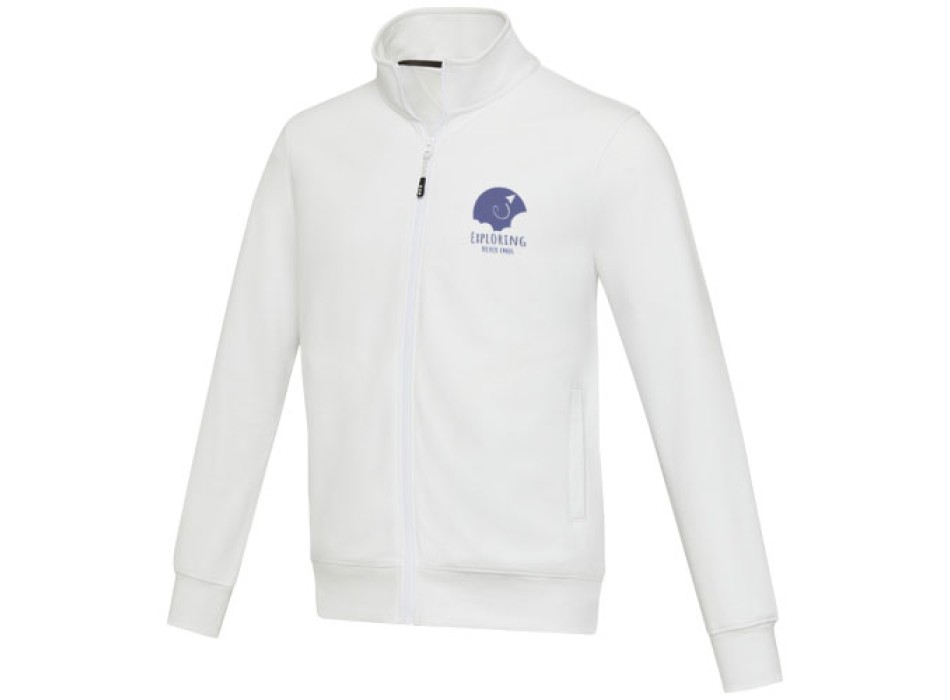 Maglione unisex in tessuto riciclato a cerniera intera Galena Aware™