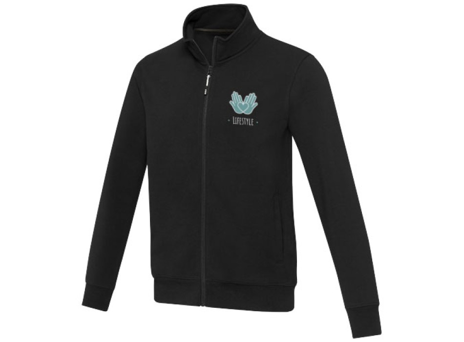 Maglione unisex in tessuto riciclato a cerniera intera Galena Aware™