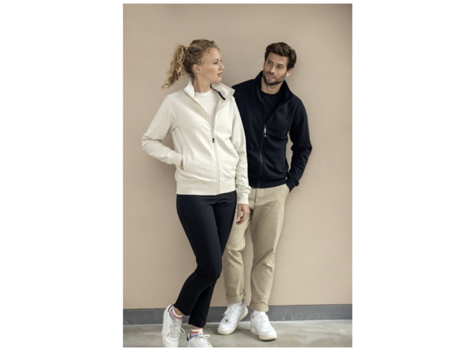 Maglione unisex in tessuto riciclato a cerniera intera Galena Aware™