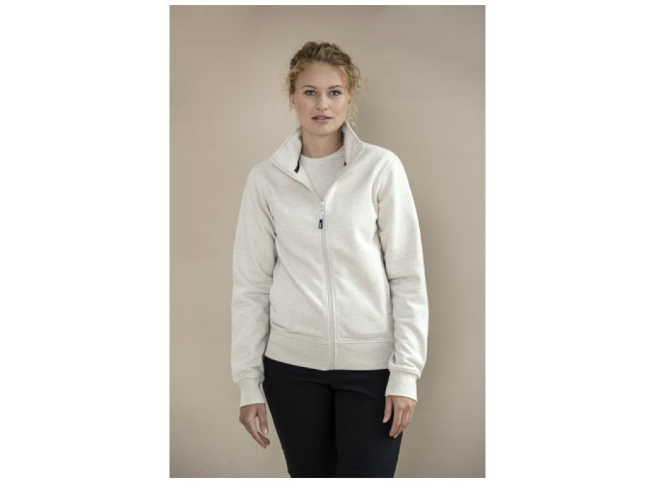 Maglione unisex in tessuto riciclato a cerniera intera Galena Aware™
