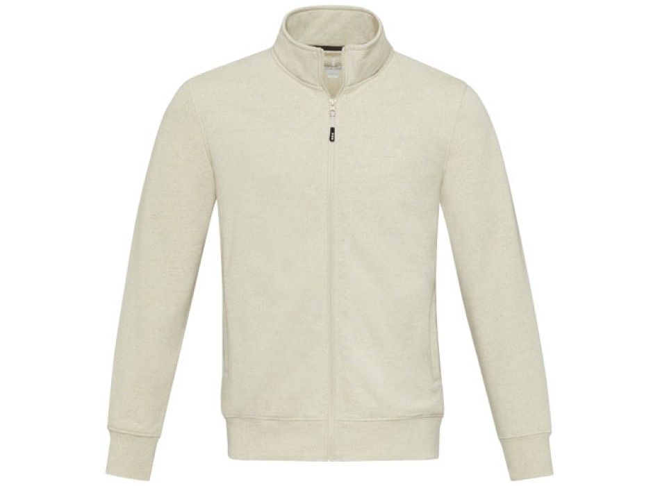 Maglione unisex in tessuto riciclato a cerniera intera Galena Aware™