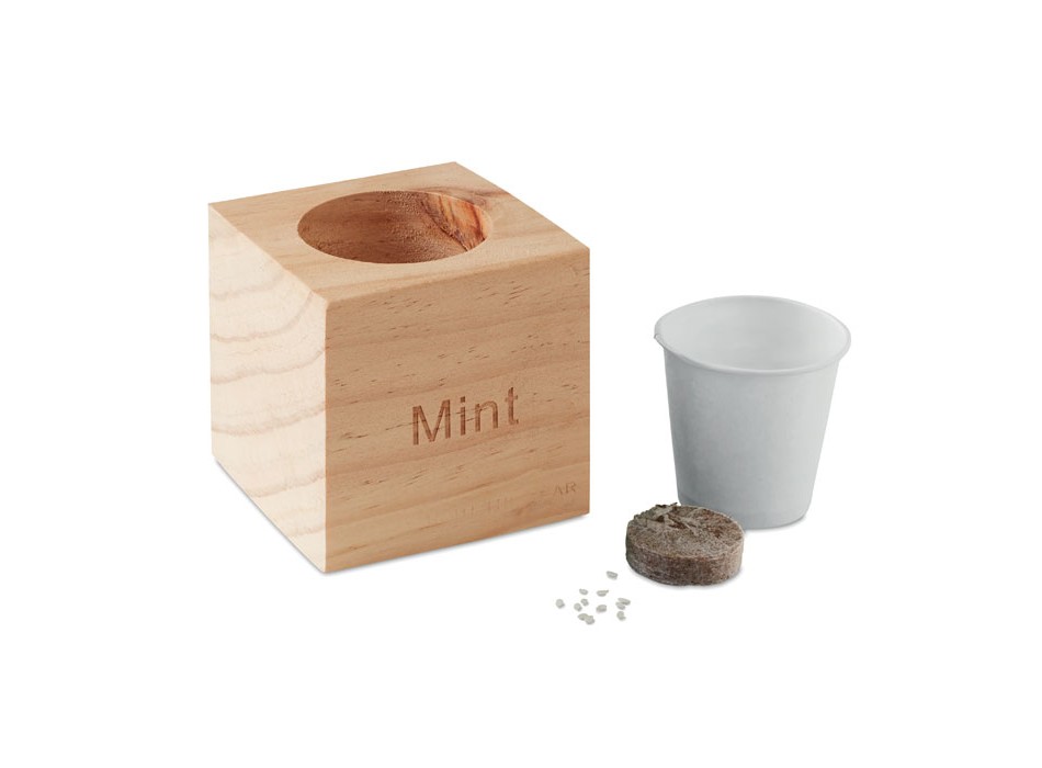 MENTA - Mini vaso in legno