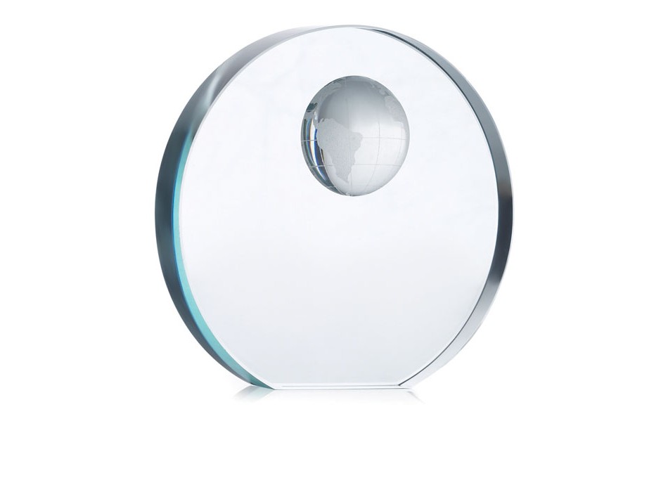 MONDAL - Fermacarte in vetro rotondo