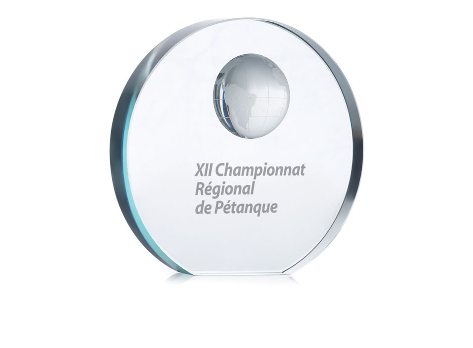 MONDAL - Fermacarte in vetro rotondo