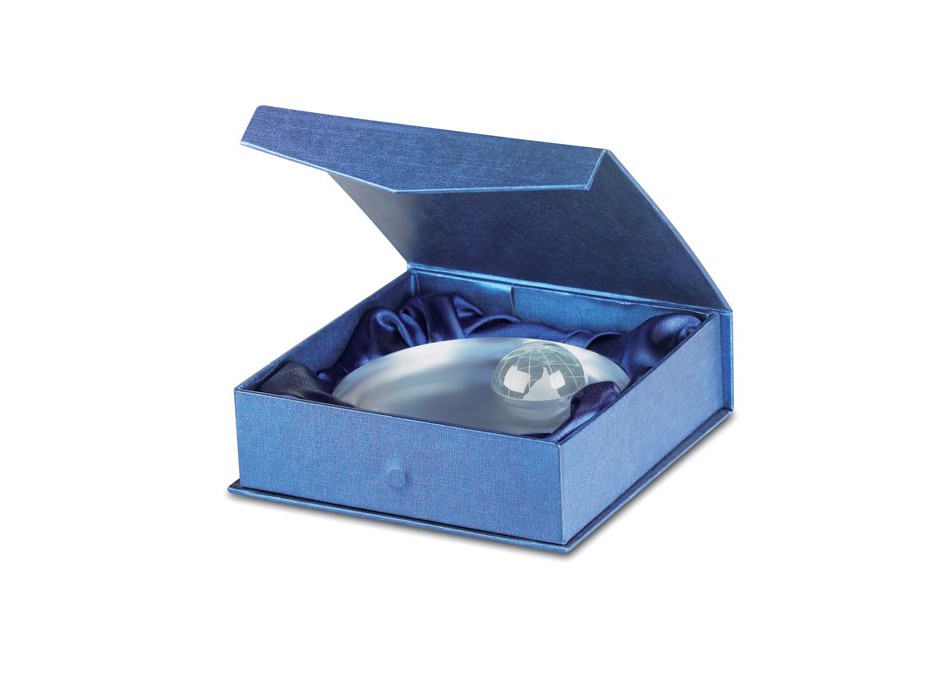 MONDAL - Fermacarte in vetro rotondo