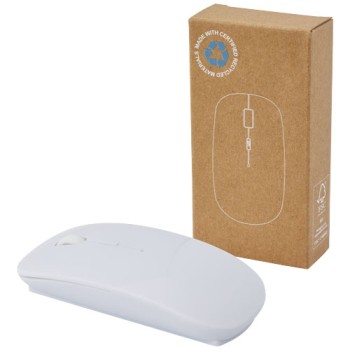 Mouse wireless in plastica riciclata certificata RCS Menlo 