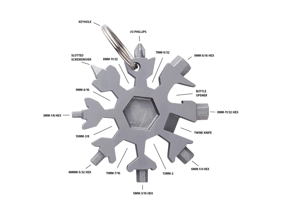 Multiutensile Abel | Inox | 17 funzioni