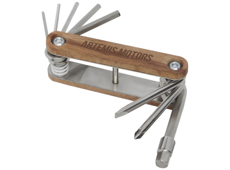 Multiutensile per bicicletta in legno a 8 funzioni Fixie