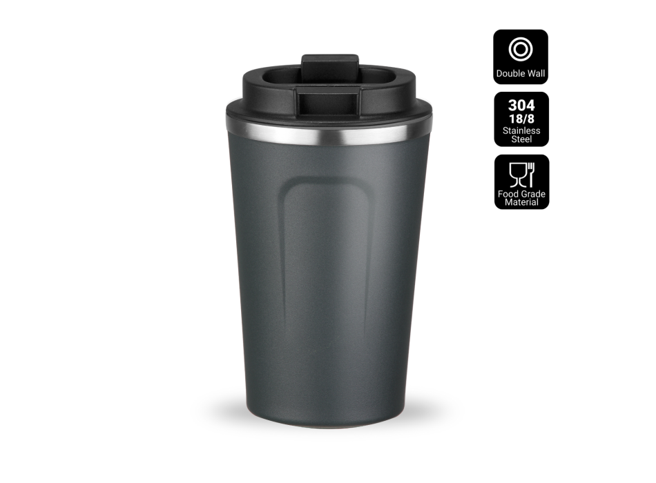 NORDIC COFFEE MUG, 350 ml - BLACK