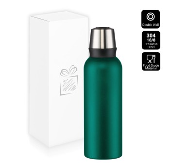 NORDIC STEEL VACUUM THERMOS, 1000ml