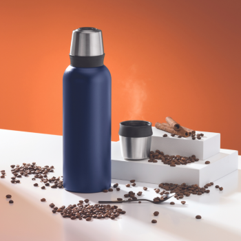 NORDIC STEEL VACUUM THERMOS, 1000ml