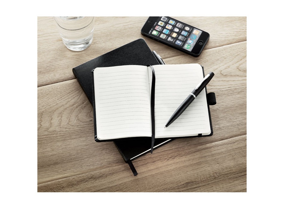 NOTALUX - Blocco notes A6 con penna