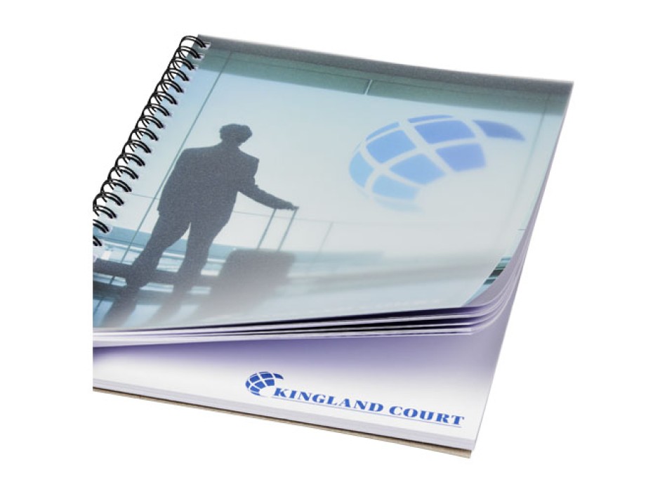 Notebook A5 spiralato Desk-Mate® con copertina in PP